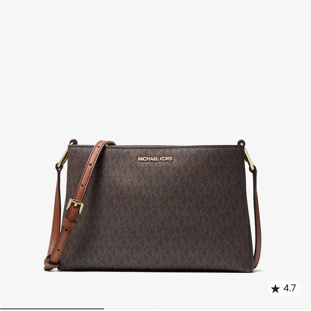 Michael Kors Dark Brown Crossbody Bag Trisha